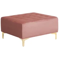 Fotele - Beliani Otomana welurowa różowa ABERDEEN - miniaturka - grafika 1