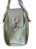 Torebki damskie - TOREBKA LISTONOSZKA ROWERÓWKA TORBA BRELOK ZIELONA - miniaturka - grafika 1