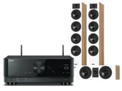 Kino domowe - Yamaha RX-V4A (czarny) + Diva 6 + 7 (dąb) - miniaturka - grafika 1