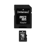Nośniki danych - Intenso Karta Pamięci Micro Sd 8GB Sdhc Class 10 - miniaturka - grafika 1