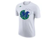 Koszulki męskie - Nike Nba Dallas Mavericks Classic Edition Logo Dri-Fit Tee White - miniaturka - grafika 1