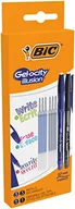 Długopisy - BIC Gel-ocity Illusion Długopis żelowy wymazywalny Średnia końcówka (0,7 mm) - Niebieski i czarny, Opakowanie kartonowe 2 + 6 wkładów - miniaturka - grafika 1