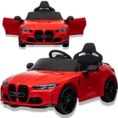 Samochody i pojazdy dla dzieci - Auto na akumulator BMW M4 Czerwone - miniaturka - grafika 1