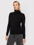 Swetry damskie - United Colors Of Benetton Golf 1002D2348 Czarny Regular Fit - miniaturka - grafika 1