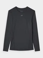 Koszulki sportowe męskie - 4F Koszulka sportowa w kolorze czarnym - miniaturka - grafika 1