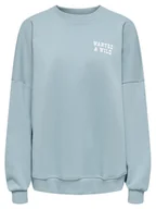 Bluzy damskie - ONLY Bluza Stina 15357086 Błękitny Regular Fit - miniaturka - grafika 1