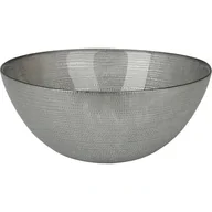 Miski i półmiski - Misa szklana 21 cm srebrna - miniaturka - grafika 1