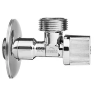 Zawory i kraniki - Zawór odcinający do baterii, dolnopłuka lub pralki 1/2" x 3/8" Invena - miniaturka - grafika 1