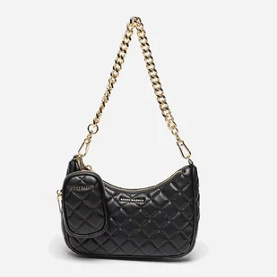 Torebka bagietka damska z łańcuszkiem Steve Madden SM13001362 Czarna (8720857321111). Torebki i torby - Torebki damskie - miniaturka - grafika 1