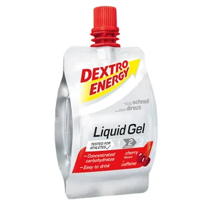 Dextro Energy - Żel energetyczny Liquid Gel - 60 ml - Wiśnia z kofeiną - DE15 - Racje żywnościowe - miniaturka - grafika 1