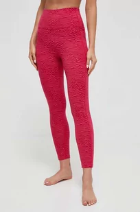 Icebreaker legginsy sportowe Fastray damskie kolor różowy wzorzyste - Legginsy - miniaturka - grafika 1