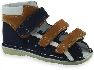 Kapcie korekcyjne chłopięce profilaktyczne buty Danielki T106/116 Granatowo Szare - Buty dla chłopców - miniaturka - grafika 1