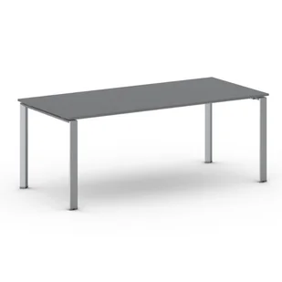 B2B Partner Stół konferencyjny INVITATION 2000 x 900 x 750 mm, antracyt 499224 - Stoły i stoliki do biura - miniaturka - grafika 1
