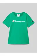 Koszulki i topy damskie - T-shirt z nadrukiem z logo - Champion - miniaturka - grafika 1