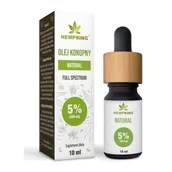 Suplementy naturalne - HempKing Olej CBD 5% Natural (500mg)  10ml - miniaturka - grafika 1