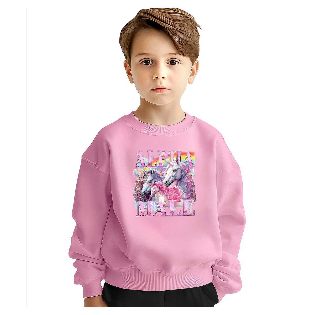 BLUZA DZIECIĘCA ALPHA MALE JEDNOROŻEC 134-140 DLA CHŁOPCA DZIEWCZYNKI