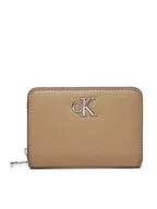 Portfele - Calvin Klein Mały Portfel Damski K60K612740 Beżowy - miniaturka - grafika 1
