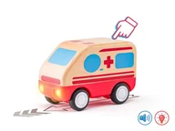 Samochody i pojazdy dla dzieci - Karetka Pogotowia z dźwiękiem i światełkami - miniaturka - grafika 1