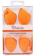 Pędzle do makijażu - Real Techniques 4 Miracle Complexion Sponges - Zestaw czterech gąbek do podkładu - 91553 REAMSCD91 - miniaturka - grafika 1