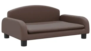 Brązowa sofa dziecięca ze sztucznej skóry A9-C99 - Sofy i kanapy Brązowa sofa dziecięca ze sztucznej skóry A9-C99 - Sofy i kanapy - miniaturka - grafika 1