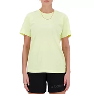 Koszulki sportowe damskie - Koszulka New Balance WT41554LLT - zielona - miniaturka - grafika 1