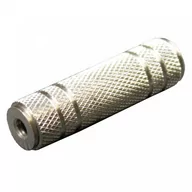 Akcesoria do tabletów i e-booków - Adapter AV Logo Jack 3.5mm Jack 3.5mm F/F Srebrny 37896 - miniaturka - grafika 1