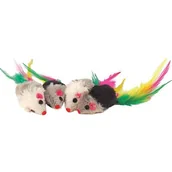 Zabawki dla kotów - Myszki 4,5 cm, zestaw 4 sztuki K085 - miniaturka - grafika 1