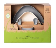Zestawy naczyń dla dzieci - eKoala, Zestaw obiadowy, Stone, BIOplastik - miniaturka - grafika 1