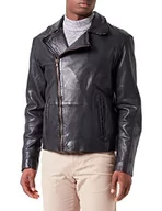 Kurtki męskie - Freaky Nation Męska kurtka skórzana New Ace-FN, czarna, L - miniaturka - grafika 1