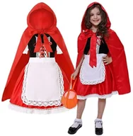 Stroje karnawałowe - Strój Kostium Czerwony Kapturek Halloween 146/152 - miniaturka - grafika 1