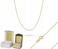Biżuteria dla dzieci - Złoty łańcuszek 45 cm Singapur złoto pr. 585 DEDYKACJA SZ1 - miniaturka - grafika 1