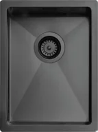Zlewozmywaki - Zlewozmywak kuchenny Diskho 3040 Stalowy Czarny Matowy - miniaturka - grafika 1