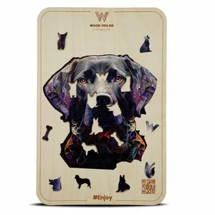 Puzzle drewniane PIES Labrador 100 elementów M - Puzzle - miniaturka - grafika 1