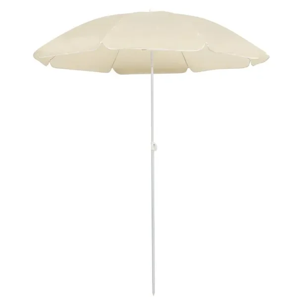 Parasol ogrodowy UV z funkcją pochylenia, poliester/stal, 200x180cm, piask
