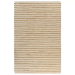 vidaXL Ręcznie tkany dywan, juta, 120 x 180 cm, naturalny i biały 133213 - Dywaniki łazienkowe - miniaturka - grafika 1