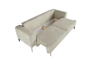 Kanapa rozkładana Luzano  Vogue 1 Cream - Sofy i kanapy - miniaturka - grafika 3