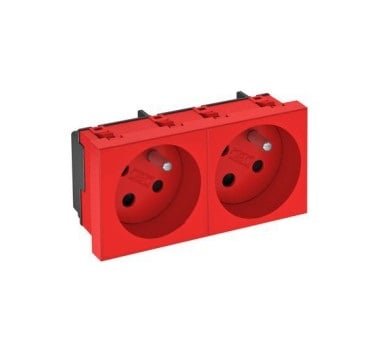 Bettermann Gniazdo zasilające M45 podwójne z/u 16A czerwone - 6120324