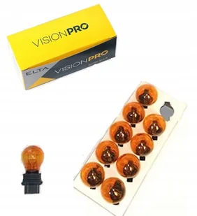 ELTA ŻARÓWKI 12V 27W P27W POMARAŃCZOWA 10 szt - Żarówki samochodowe - miniaturka - grafika 1