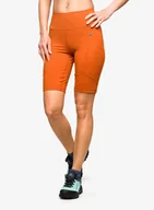 Odzież trekkingowa damska - Spodenki turystyczne damskie Fjallraven Abisko Short Tights - terracotta brown - miniaturka - grafika 1