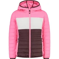Kurtki i płaszcze dla dziewczynek - CMP - Kurtka dziecięca z kapturem, Plum-Pink Fluo, 140 - miniaturka - grafika 1