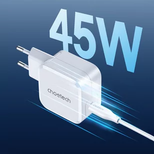 Choetech PD8007 szybka ładowarka sieciowa PPS 45W biały - Ładowarki do telefonów - miniaturka - grafika 8