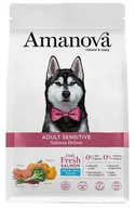 Sucha karma dla psów - Amanova Adult Sensitive Salmon Deluxe 10kg - miniaturka - grafika 1