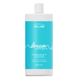 On Line Dream, płyn do kąpieli i żel pod prysznic 2w1, jaśmin i gardenia, 900 ml - Żele pod prysznic dla mężczyzn - miniaturka - grafika 1