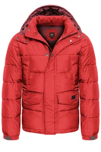 Lee Puffer Jacket Męska Kurtka Zimowa Warp Red L87Xumkg-2Xl - Kurtki męskie - miniaturka - grafika 1