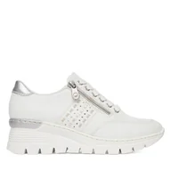 Sneakersy damskie - Sneakersy Rieker N8321-80 Biały - miniaturka - grafika 1