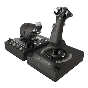 Logitech X56 h.o.t.a.s.  Joystick regulator gazu i  Przewodowa, 945  000059 945-000059 - Kontrolery gier na PC - miniaturka - grafika 1