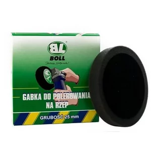BOLL Gąbka do polerowania na rzep 2,5cm miękka czarna) 150mm WB13-8810 - Akcesoria do mycia samochodu - miniaturka - grafika 1