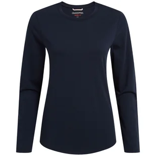 Koszulka damska Craghoppers NosiLife Akona Long Sleeved Top Rozmiar: M / Kolor: ciemnoniebieski - Koszulki sportowe damskie - miniaturka - grafika 1