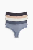 Majtki damskie - H & M - Figi brazilian 5-pak - Niebieski - H&M - miniaturka - grafika 1