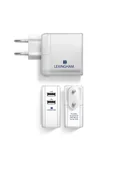 Ładowarki do telefonów - Ładowarka sieciowa LEXINGHAM, 4.8 A, 2 x USB - miniaturka - grafika 1